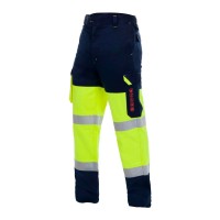 CALÇA DE SOLDADOR AV AZUL MARINHO/AMARELO TAP